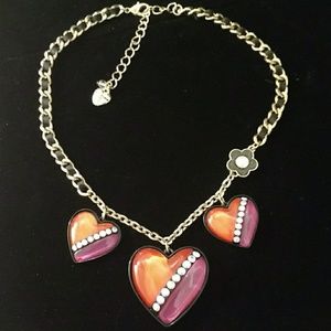 ❤️💕Betsey Johnson Heart Necklace